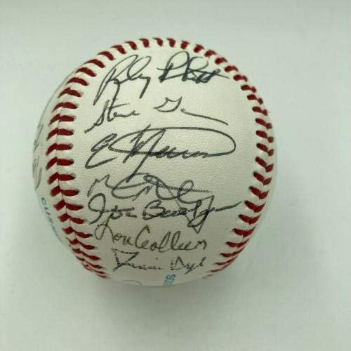 Екипата на Хагерстаун Сонс Торонто Торонто Блу ​​aysејс потпиша бејзбол во Мала лига - автограмирани бејзбол