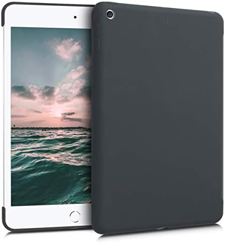 KWMobile Case компатибилен со Apple iPad Mini 5 - Таблет покритие TPU ракав со силиконски слој - црна мат