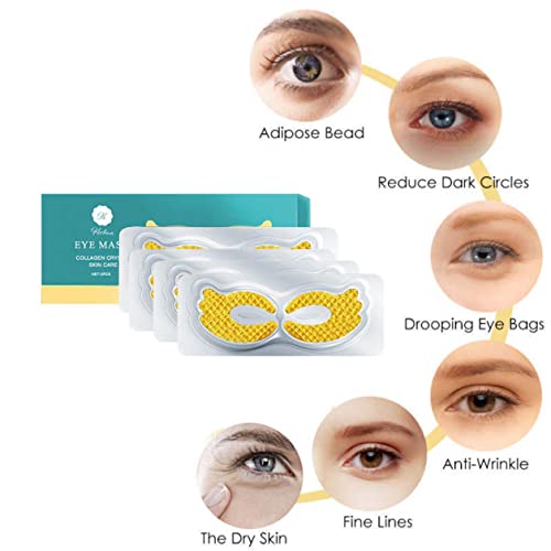 Корејска кристално Хидролизирана колагенска маска за очи-Ги Намалува брчките, под вреќи за очи, подуени очи - закрпи За Очи со Хијалуронска Киселина - Влошки За Очи ?