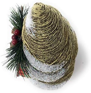 Елката на табелата на Никани Топ кафеава смола е новогодишна елка со Pinecone и лак