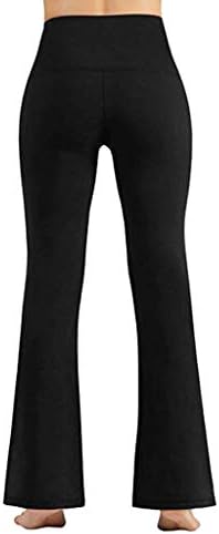 Уништување женски јога панталони плус големина црна бела крпеница истегнат дами за спортска облека bellвоно дното