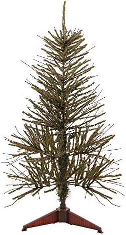 3 'зелена и кафеава средна варшава гранка вештачка новогодишна елка - Unlit