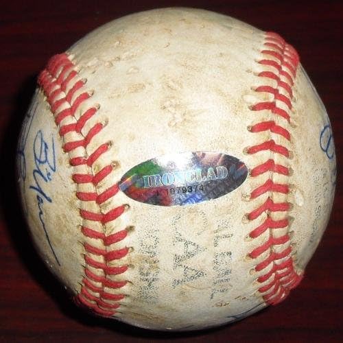2004 година Рочестер Близнаци ААА Тим потпиша бејзбол 3 браќа Мауер Перкинс onesонс ЈСА - Автограм Бејзбол