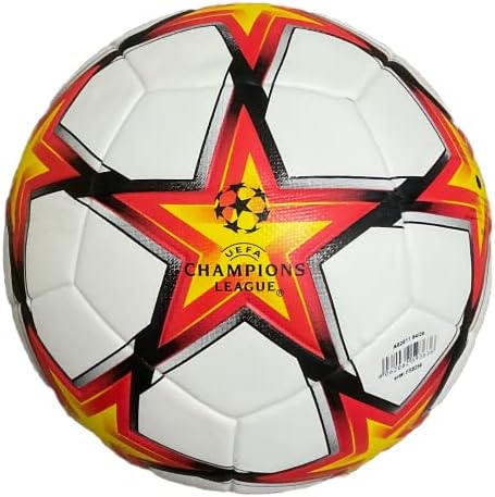 TYCH3L 2021 Лига на шампиони во фудбалска топка Официјална големина 5 бел портокал