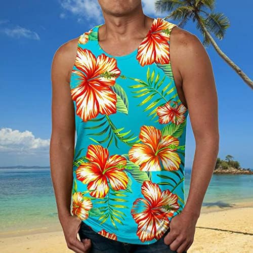 Bmisegm летни мажи кошули знамето лето плажа врвови на блузи резервоар без ракави печатени мажи пролетни маици со долг ракав за мажи