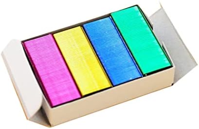 Souiwuzi Mini Staple Color Staples DIY Shop Stapler Refills Стандардна книга на книги 24/6mm 800pcs