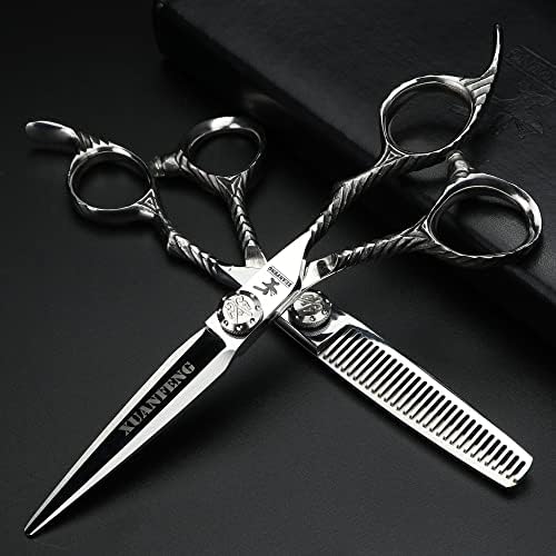 Рачка Со Шема ножици за Коса 6 инчи 9цр18 Челик Професионални Ножици За Сечење И разредување Фризерски Ножици За Стилизирање