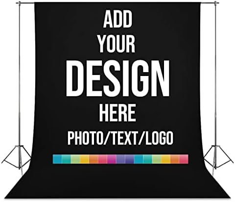 Обична фотографија Дизајн на ткаенина за крпа Вашиот текст за лого за позадини за фотографија Персонализирана фотографија за позадина за видео -снимка во студиото