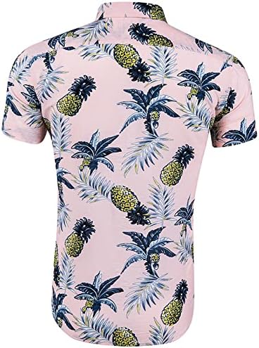 2023 нови мажи обични кратки ракави пролетно лето V вратот 3Д печатени кошули модни копчиња врвни кошули со блуза обична