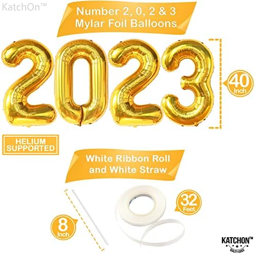 Среќна нова година очила 2023 година - Пакет од 12 | Нови години фото штанд реквизити 2023 | Огромна, Нова Година на забави