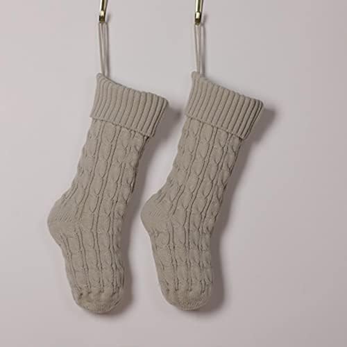 Декорации за забава и дијамантски забави Божиќни чорапки за Божиќни украси Божиќни чорапи Подарок торба Детска бонбони затворен