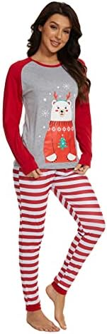 Myfav Совпаѓање на семејни Божиќни пижами постави мека облека за одмор