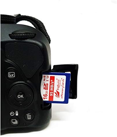 BigBuild Технологија 16gb UHS-I U3 95MB/s Мемориска Картичка За Canon EOS 1200d, 1300D, 200D, 200D, 4000D, 5DS, 5D R, 77D, 800D,