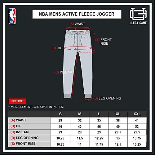 Ultra Game NBA Active Active Reece Jouggers Sweatpants - Достапно во повеќе играчи