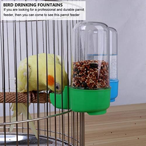 PopetPop 3 парчиња автоматски фидери за птици шишиња со вода шишиња со храна што висат во кафез за птици за папагали од кокатил