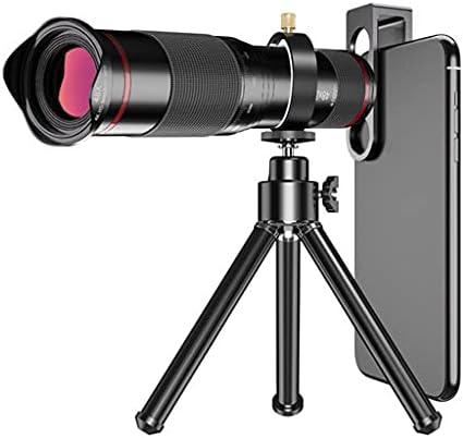 Оптички телескоп HNKDD 48X Оптички телескоп Телефото леќи за мобилни мобилни мобилни камера со селфи статив