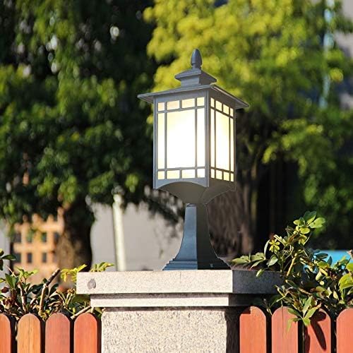 Yebdd Нов кинески стил на отворено wallиден ламба градинарски двор пејзаж ламба пост ламба отворена водоотпорна ламба за тревник