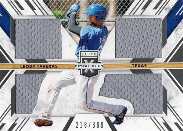 Играч на Леоди Таверас, облечен во бејзбол картичка Jerseyерси Печ 2019 Панини Елит Екстра дебитант TSLT LE 218/399 - MLB игра