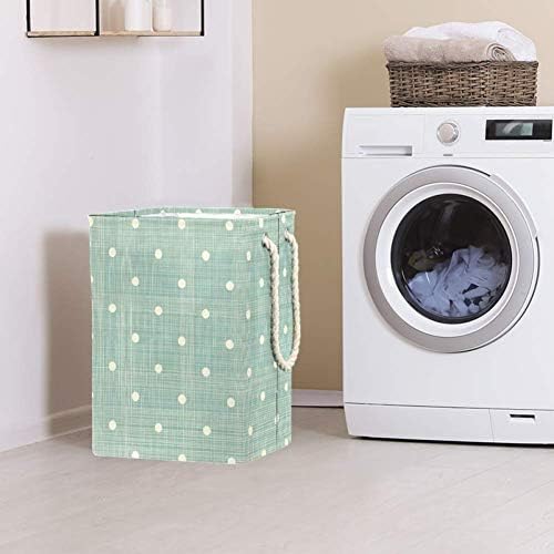 Unicey геометриски ретро пол -точка водоотпорен алишта за перење алишта за домови за домашен организатор бебе Хампер