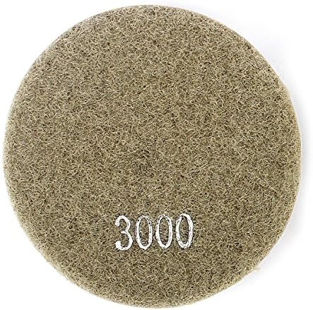 Влочки за полирање на дијаманти за подот 3 инчи Абразивни дискови за пескарење 3000 решетки за полирање со бетон