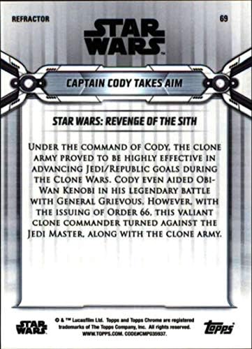 2019 Топс Хром Војна На Ѕвездите Наследство Рефрактор 69 Капетанот Коди Зема Цел Тргување Картичка