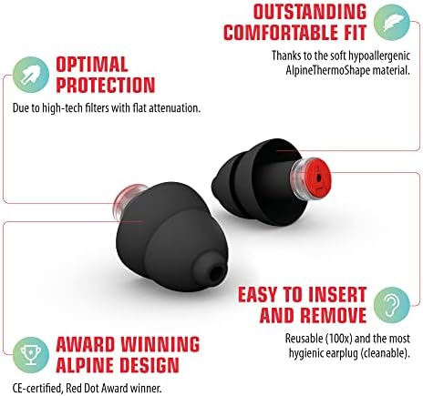 [Нова] Алпска Формула 1 Чепчиња За Уши - Еднократна Заштита На Слухот За Тркачки Настани и Гласни средини - Намалување На Бучавата