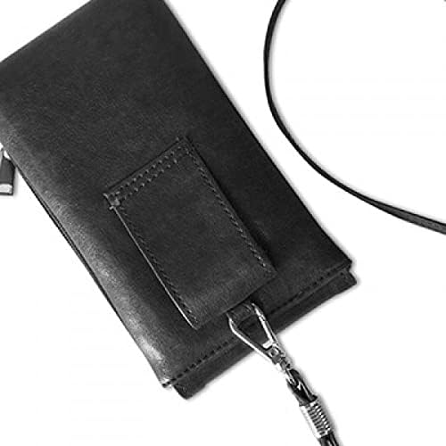 Пекинг оперска глава шарена Xucepaocheng Телефон паричник чанта што виси мобилна торбичка црн џеб