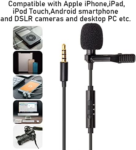 најди надградена Верзија Лавалиер Микрофон, Мини Микрофон и 6 Микрофонски Шофершајбни Компатибилни Со iPhone, iPad, Ipod Touch,