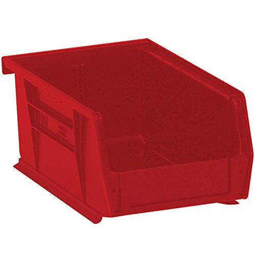 Кутии Брз BFBINP0965R Пластични Магацинот &засилувач; Висат Кутии За Отпадоци, 9 1/4 x 6 x 5, Црвено