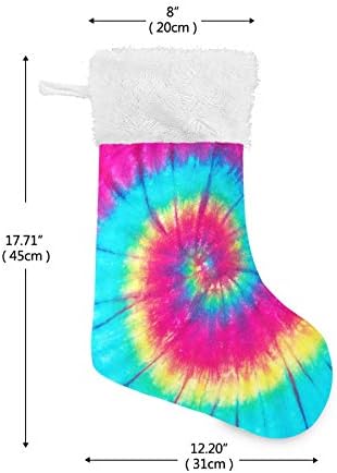 Алаза Божиќни чорапи Виножито спирална вратоврска боја класичен персонализирани големи декорации за порибување за семејни празнични