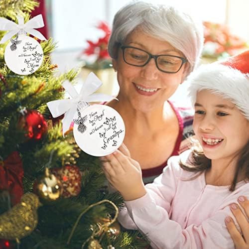 Божиќни топка Меморијални украси Организант за печатење на пеперутка за Божиќни приврзоци за спомен -роднини Божиќни украси