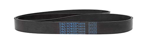 D&засилувач; D PowerDrive 4PK1520 Метрички Стандард Замена Појас, 60.25 Должина, Гума