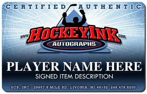 Денис Потвин ги потпиша Newујорк Островците 16 x 20 Фото - 79191 - Автограмирани фотографии од НХЛ