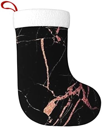 Yilequan 18 инчи Божиќни чорапи класични чорапи, мастило Фламинго, за украси за семејни празници за Божиќ
