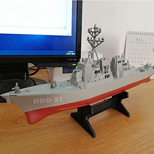 Уништувач на легура на легура на легури Воен ракетен брод Модел 1: 350 Симулација на воени воени модел играчки за собирање подарок