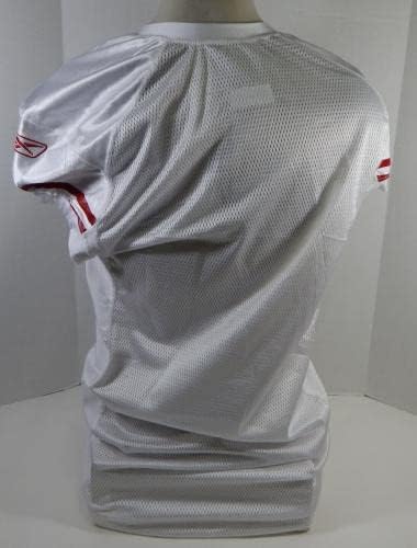 2009 San Francisco 49ers Blank Game издаде Вајт Jerseyерси Рибок 50 DP24123 - Непотпишана игра во НФЛ користени дресови