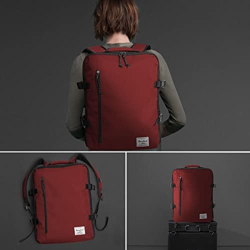 Ранец со лесен ранец на растојание за облека за облека, кои патуваат преку ноќ, жени, 15,6 лаптоп минималистички ранец, стилски