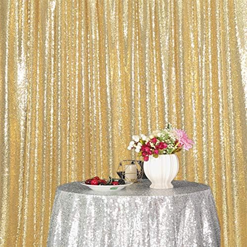 Вечна Убавина Килибар Злато Светка Свадба Позадина Фотографија Позадина Партија Завеса, 6Ft X 6Ft