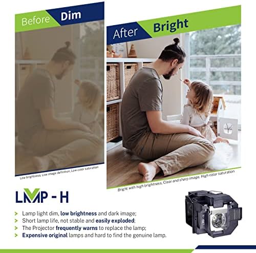 LMP-H ELPLP95 Проекторска ламба со куќиште за EPSON EB-2055 /2250U /2250/2255U /2265U /2245U /2155W /5510 /5530U /PowerLite