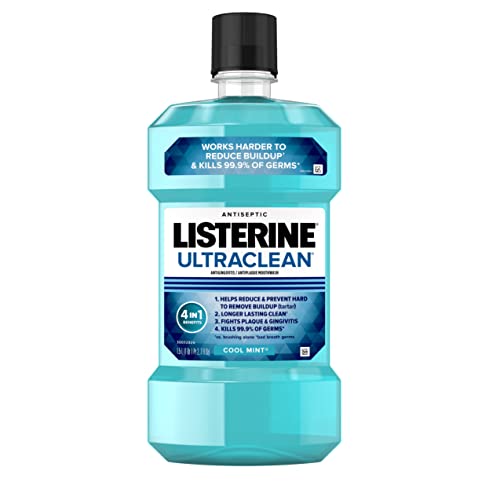 Листерин ултрајлеан антисептична миење на устата за гингивитис, плакета и татар, нане, 1,5 л