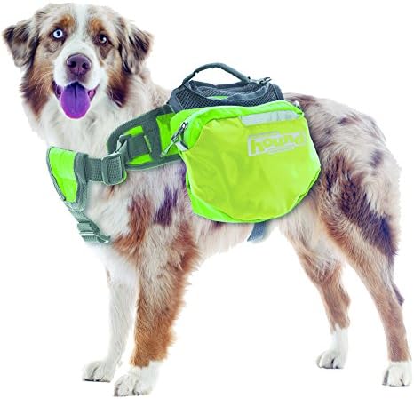 Надворешен Hound Kyjen 22014 Брзо ослободување ранец на ранецот во стил на сад со чад од кучиња, екстра голема, зелена