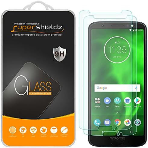 SuperShieldz дизајниран за Motorola Moto G6 Temered Glass Screen заштитник, анти -гребење, без меурчиња без меур