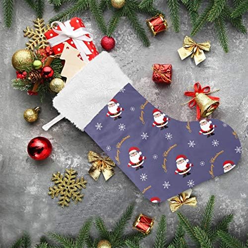 Пимилагу Дедо Мраз Божиќни чорапи 1 пакет 17,7 , виси чорапи за Божиќна декорација