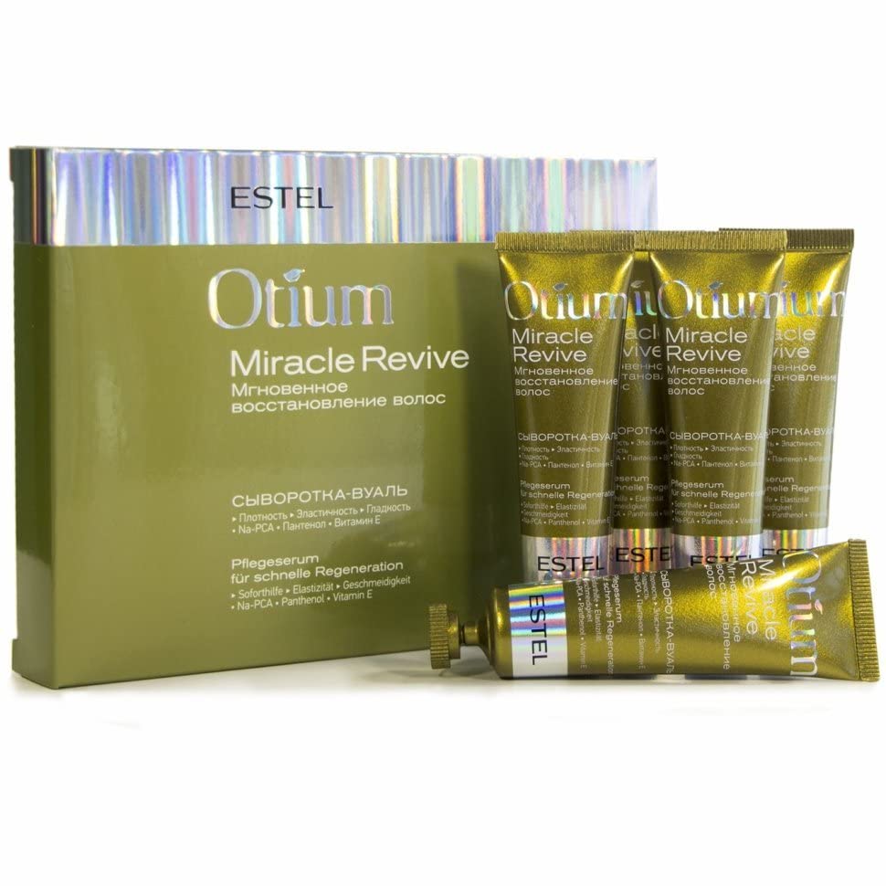 Estel Otium Miracle Revive Instant Repaist Veil Perumpage Packaging 5 x 23 ml Ревитализирачки серум за коса обезбедува заштита