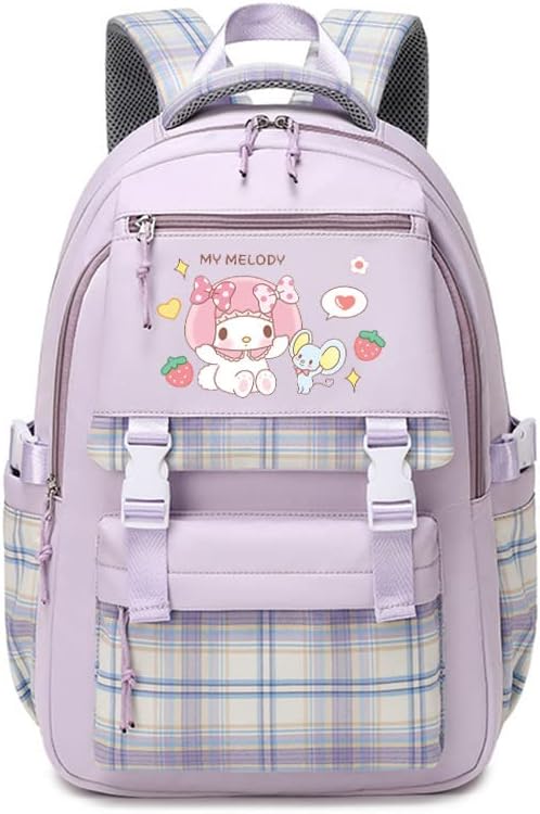 Ранец Каваи за момчиња за девојчиња, симпатичен ранец Каваи Училишен материјал естетска чанта за пешачење за пешачење торба