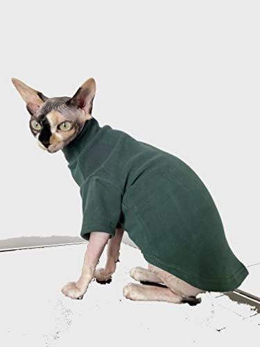 Сфинкс облека за мачки само-загрева топла термичка долна облека облека без влакна за мачки за Сфинкс, Девин, Конис Мачка