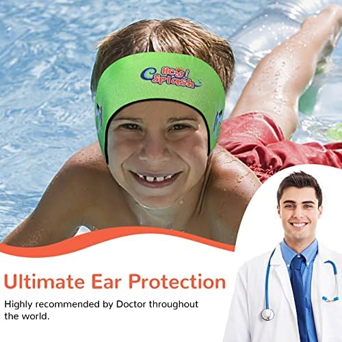 Heysplash Лента За Пливање, Заштита За Ушни Ленти За Пливање, Еластична Заштита За Уши Од Неопренови И Штитник За Коса За Деца