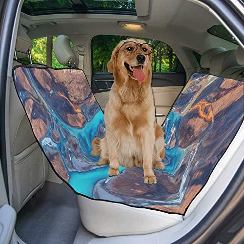 Еневоткс Куче Седиште Покритие Обичај Ако Брук Дизајн Стил Уметност Печатење Автомобил Седиште Покрива За Кучиња Водоотпорен