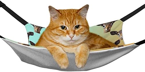 Шарена шема на елени миленичиња хамак удобно прилагодлив кревет за виси за мали животни кучиња мачки хрчак
