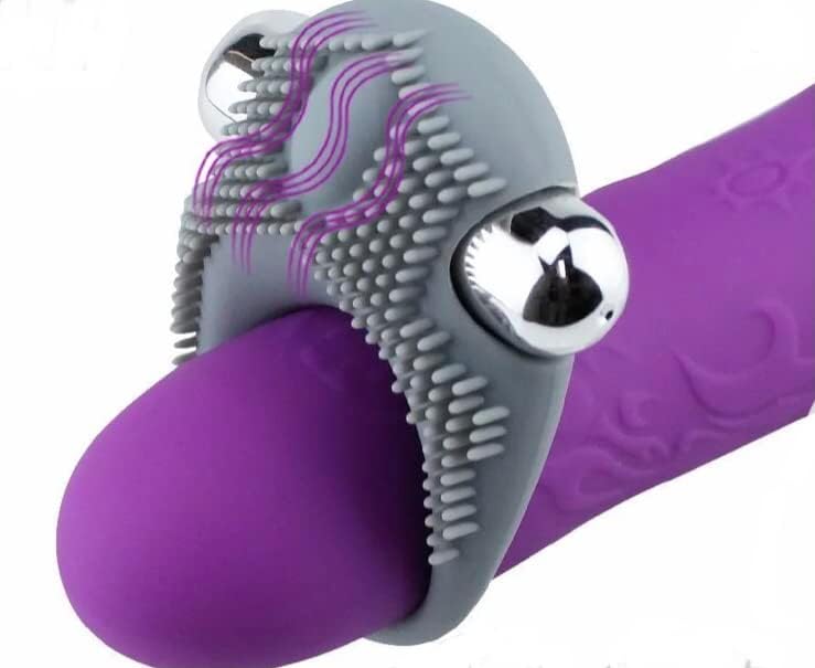 Вибрирачки прстен за петел, вибратор на прстенот на пенисот со интензивни вибрации силиконски сексуален засилувач, G Spot Clitoral
